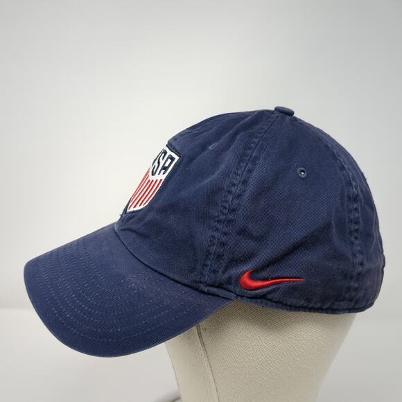 USA Slideback Baseball Hat Blue One Size Embroidered Nike Heritage86 - Picture 3 of 10
